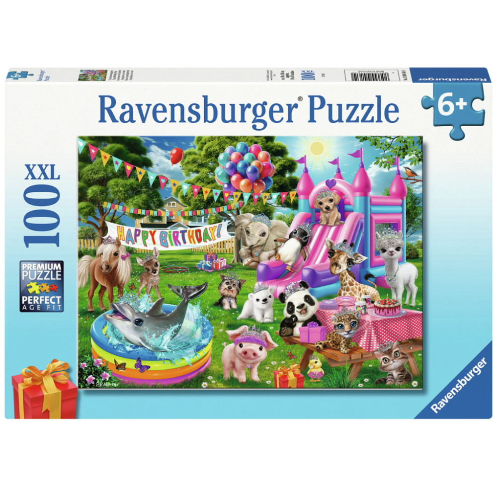 Ravensburger: Tiara Birthday Party 100 XXL Brikker