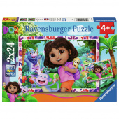 Ravensburger: Dora the Explorer 2x24 Brikker Ravensburger: Dora the Explorer 2x24 Brikker