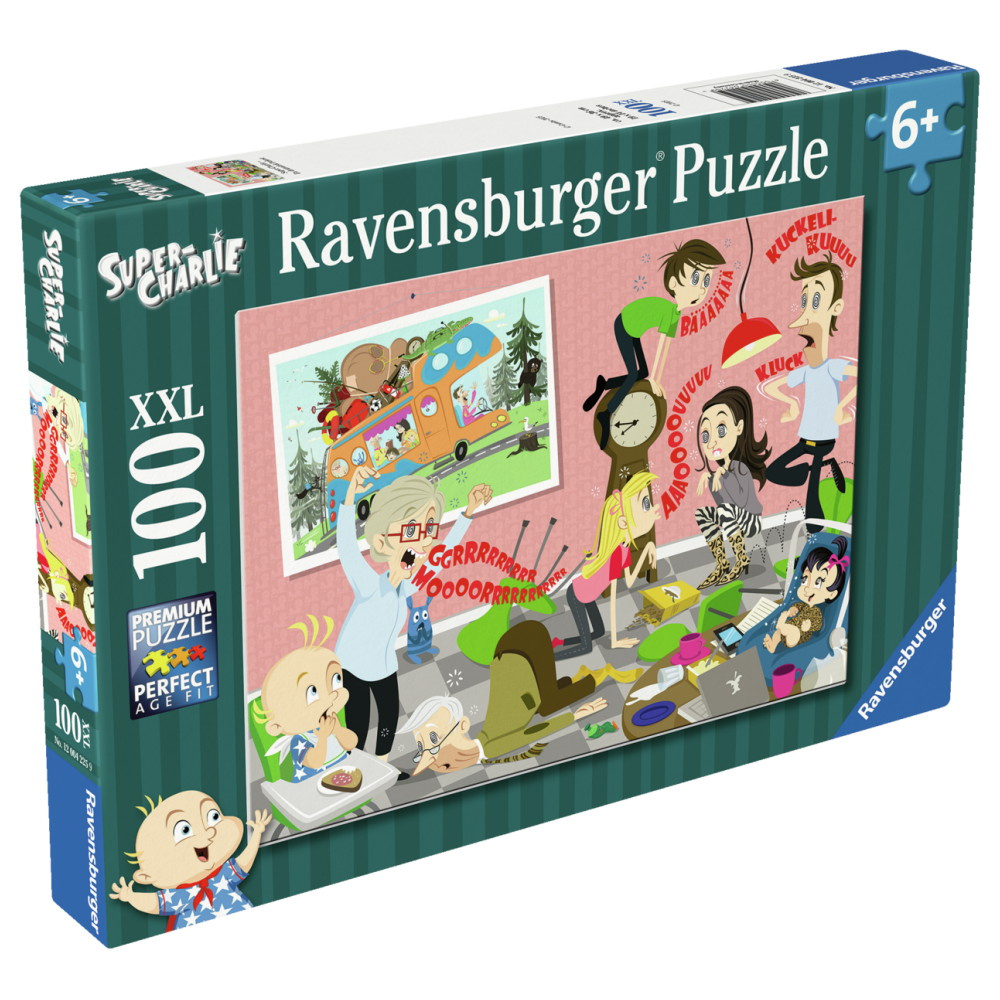 Ravensburger: Super-Charlie - Dramatic Breakfast 100 XXL Brikker