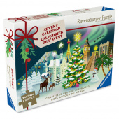 Ravensburger - Adventskalender Christmas Around the World 24 x 54 Brikker Ravensburger - Adventskalender Christmas Around the World 24 x 54 Brikker