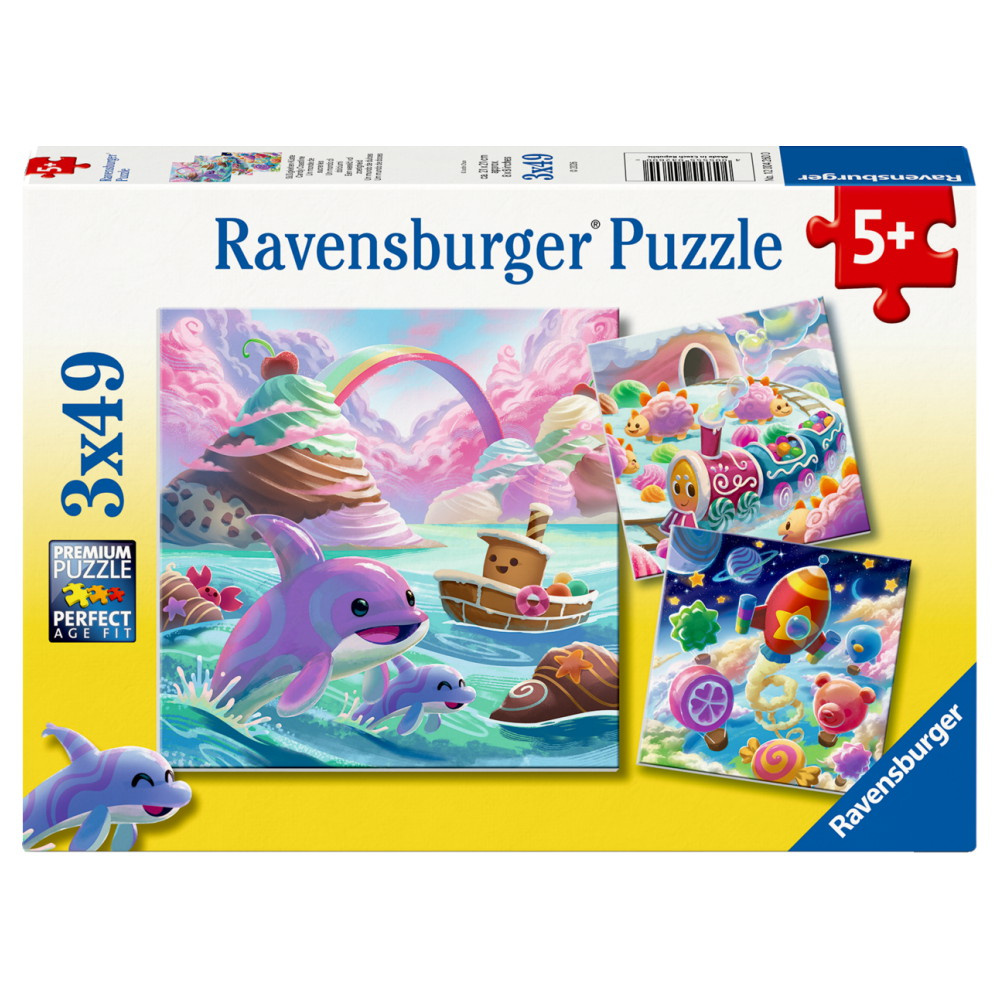 Ravensburger: Candy Coastline 3x49 Brikker