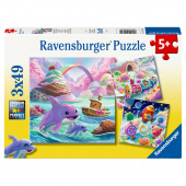 Ravensburger: Candy Coastline 3x49 Brikker Ravensburger: Candy Coastline 3x49 Brikker