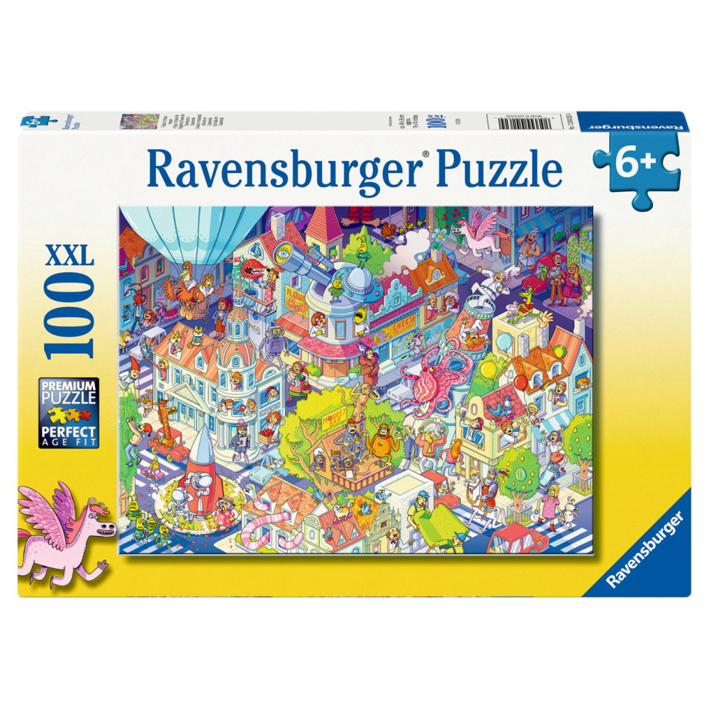 Ravensburger: A Day in Chaosville 100 XXL Brikker
