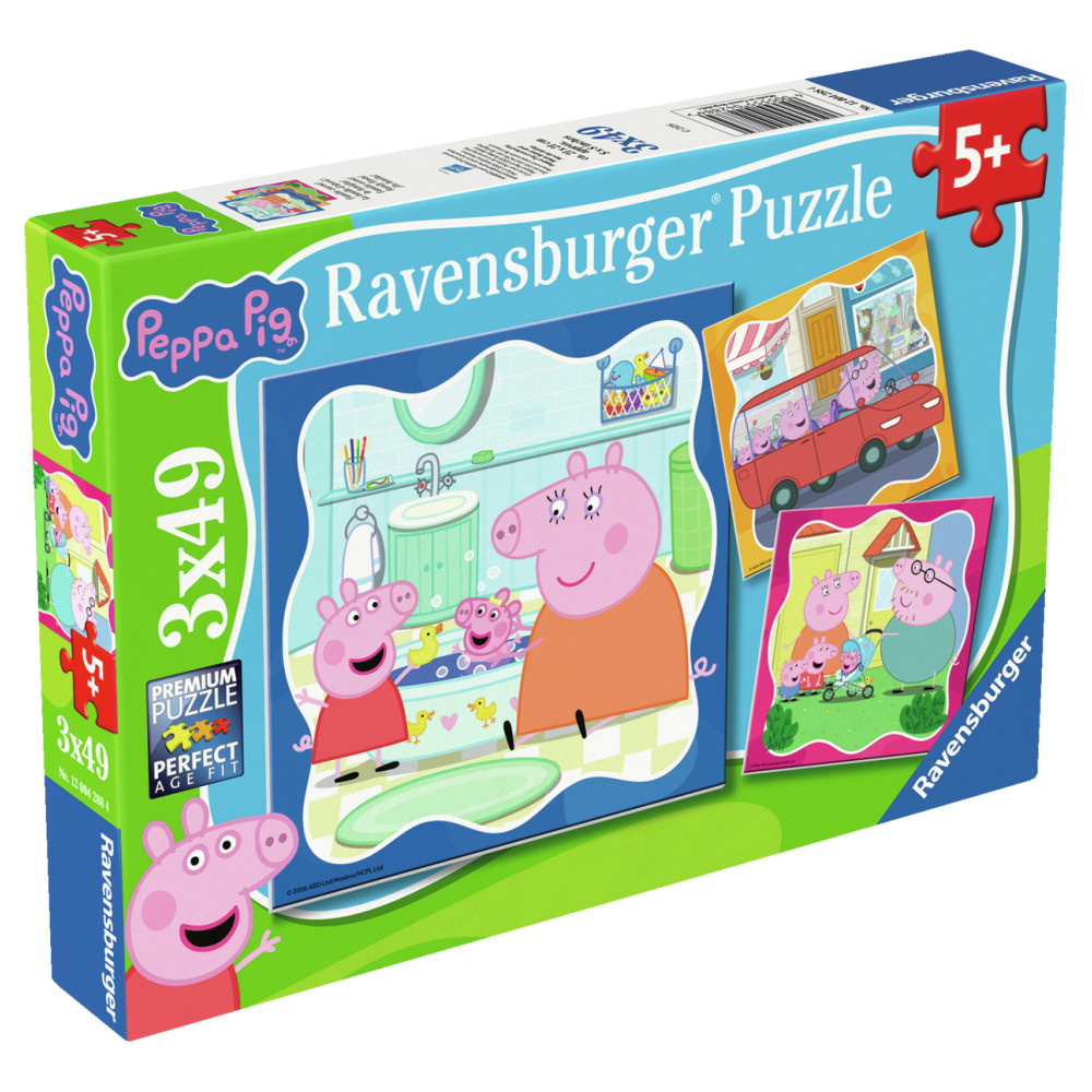 Ravensburger: Peppa Pig Family Firsts! 3x49 Brikker