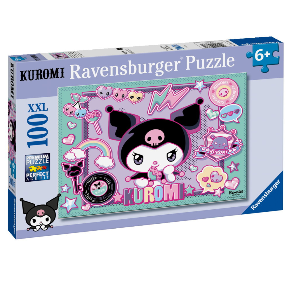Ravensburger: Kuromi 100 XXL Brikker