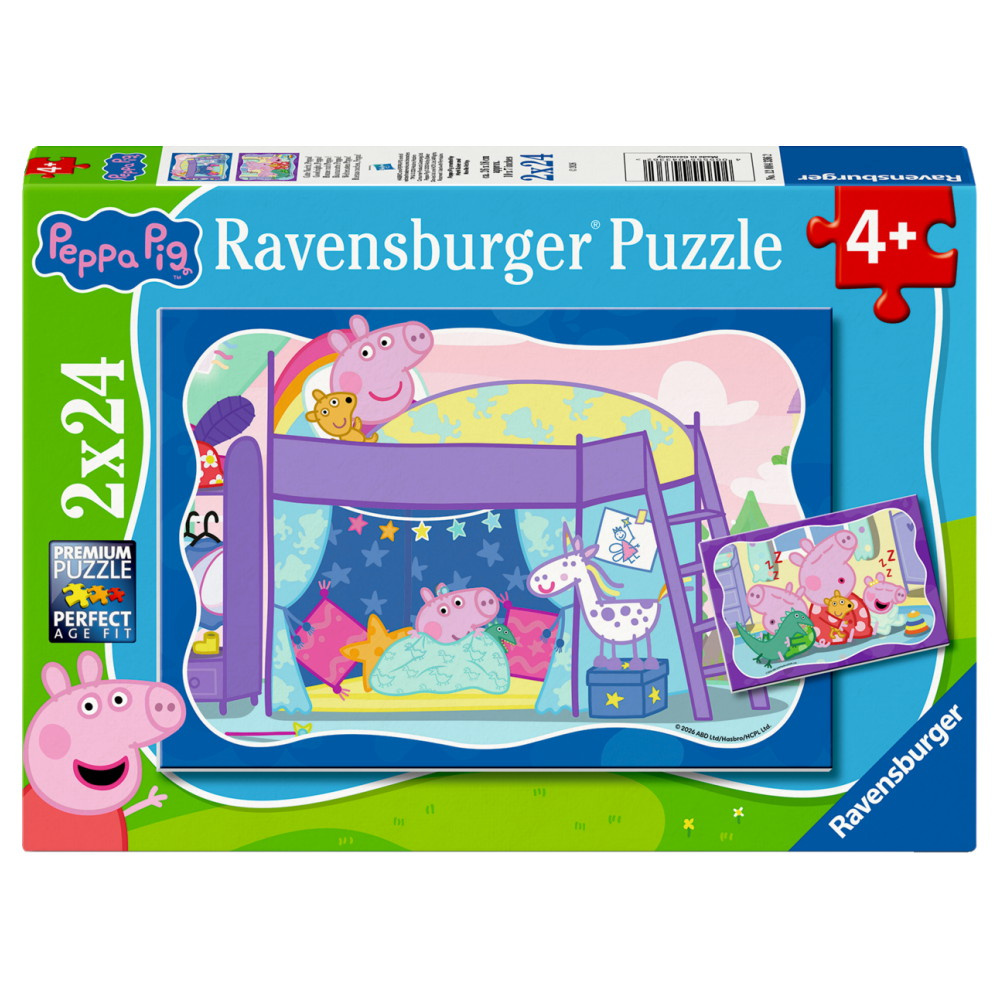 Ravensburger: Peppa Pig Good night, Peppa! 2x24 Brikker
