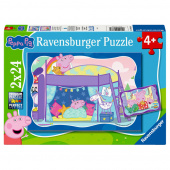 Ravensburger: Peppa Pig Good night, Peppa! 2x24 Brikker Ravensburger: Peppa Pig Good night, Peppa! 2x24 Brikker
