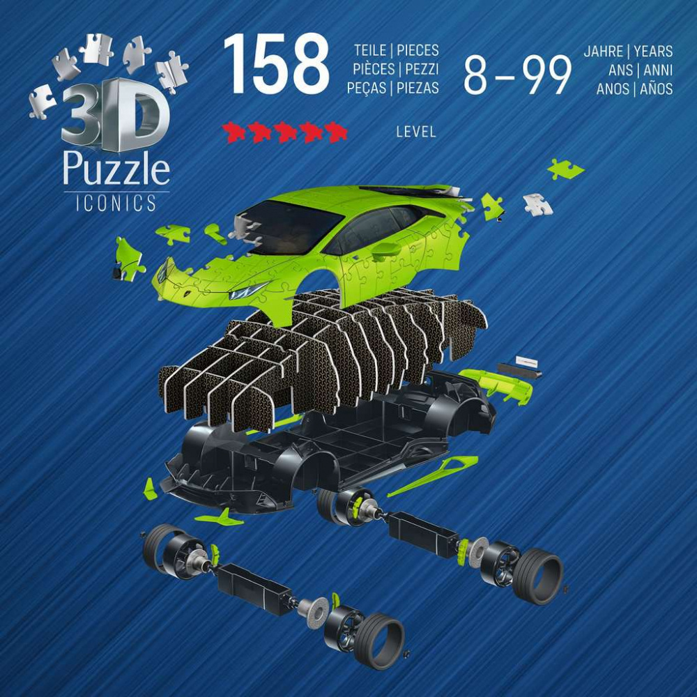 Ravensburger Iconics Lamborghini Huracán EVO-Verde 158 p