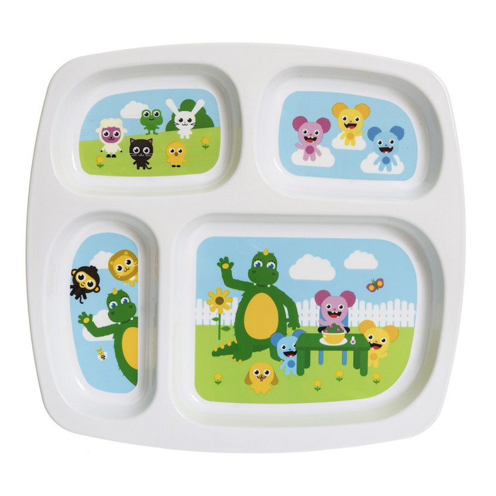 Teddykompaniet - Bolibompa- 4-rums tallerken