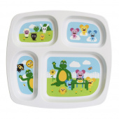 Teddykompaniet - Bolibompa- 4-rums tallerken Teddykompaniet - Bolibompa- 4-rums tallerken