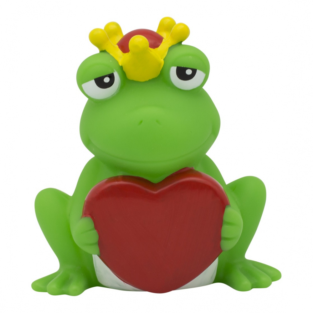 Rubber Duck Frog with sign