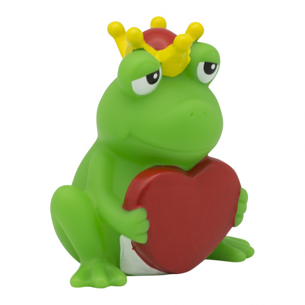 Rubber Duck Frog with sign