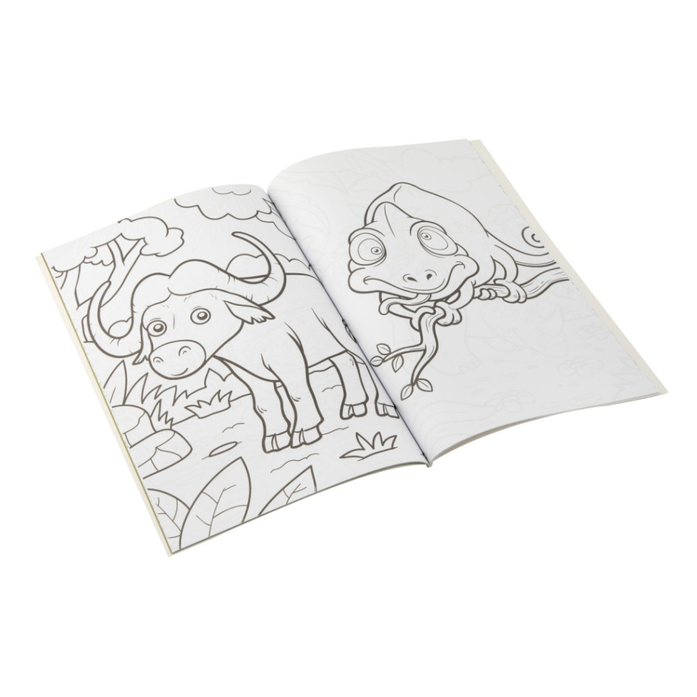 Malebog og puslespil Jungle