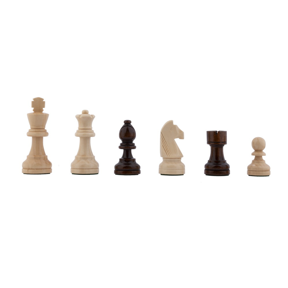Longfield Chess Set Walnut & Maple 50 mm