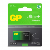 GP Ultra+ 9V-batteri, 6LR61, 1-pc