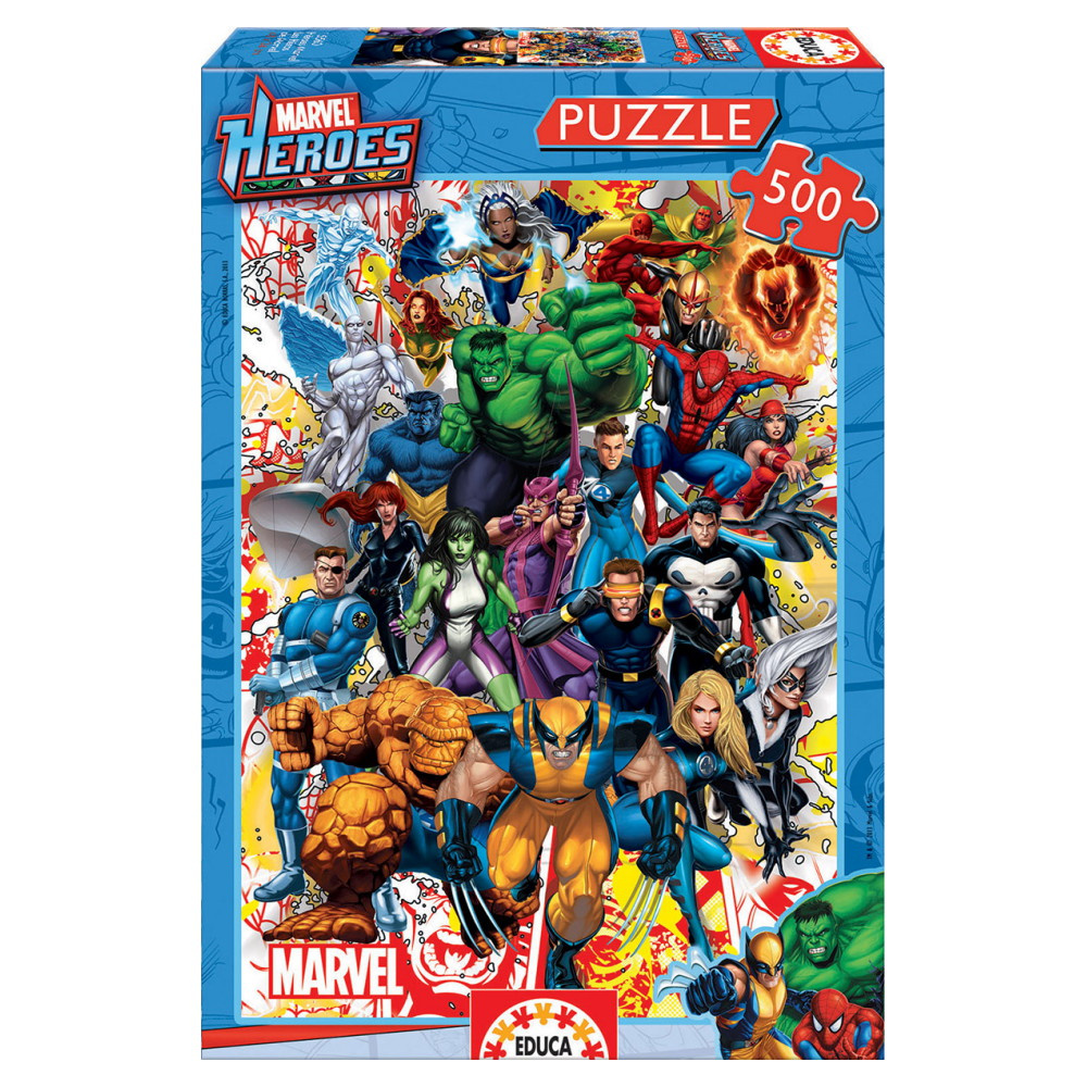 Educa: Marvel Heroes 500 Brikker