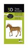 3D papirpuslespil, Hest (haflinger)