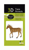 3D papirpuslespil, Hest (haflinger) 3D papirpuslespil, Hest (haflinger)