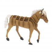 3D papirpuslespil, Hest (haflinger) 3D papirpuslespil, Hest (haflinger)