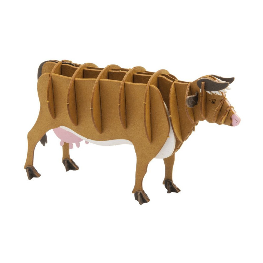 3D papirpuslespil, Ko, Brun