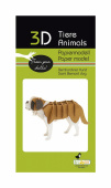 3D papir puslespil, St. Bernard hund