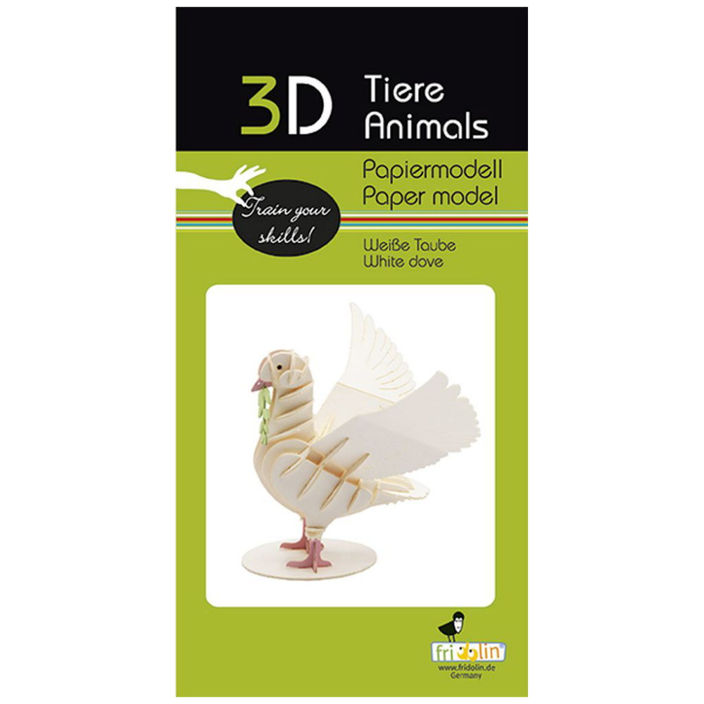 3D papirpuslespil, Hvid Due