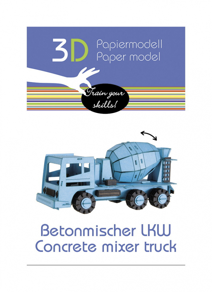 3D papirpuslespil, cementblander