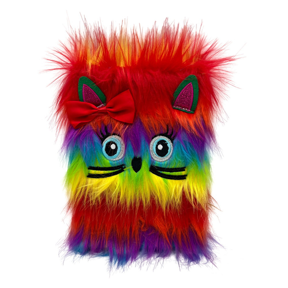 Notebook Fluffy Rainbow Cat