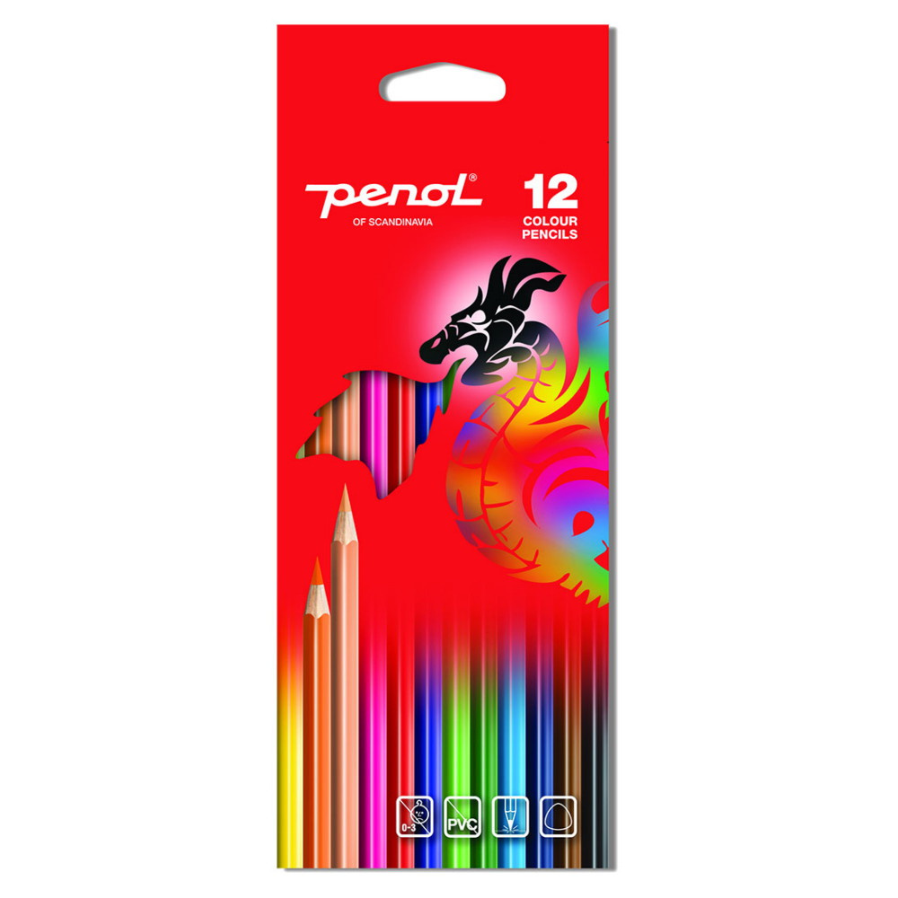 Penol Standard Farveblyant 12-pak
