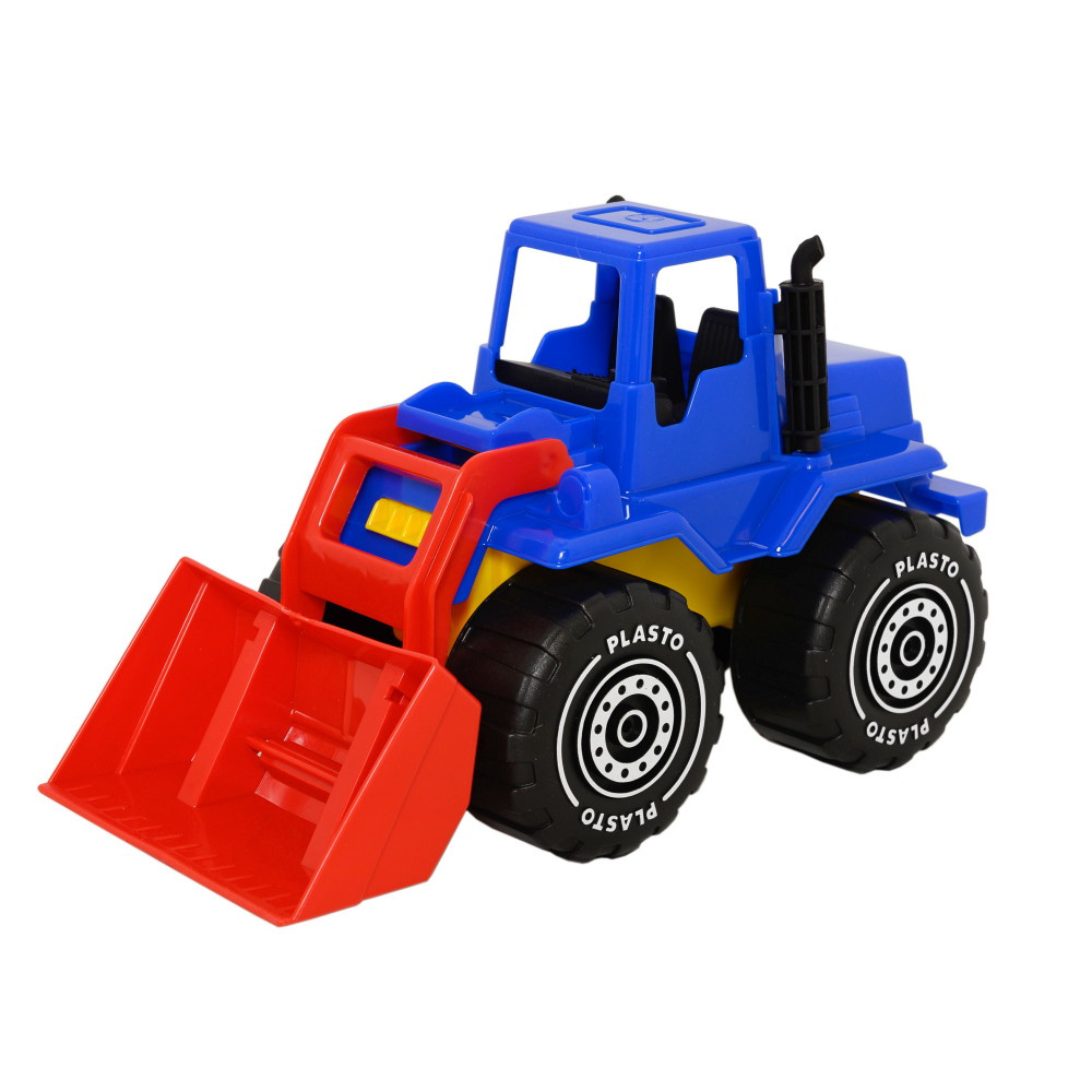 Plasto Frontlæsser - Blå/Rød