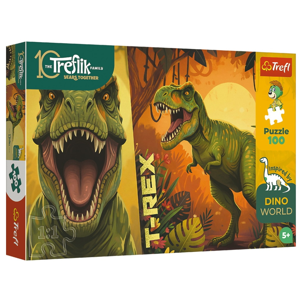 Trefl Puslespil: Dino World T-Rex 100 Brikker