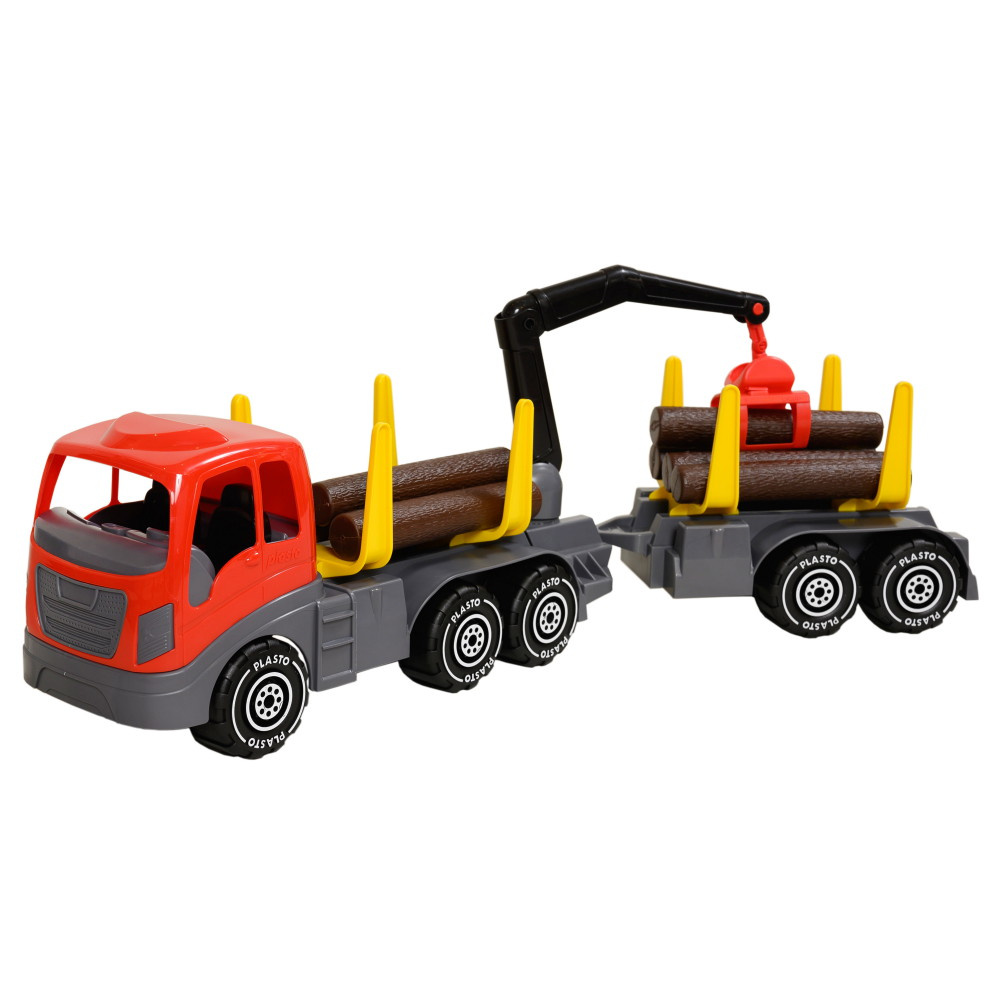 Plasto Trælastbil med trailer