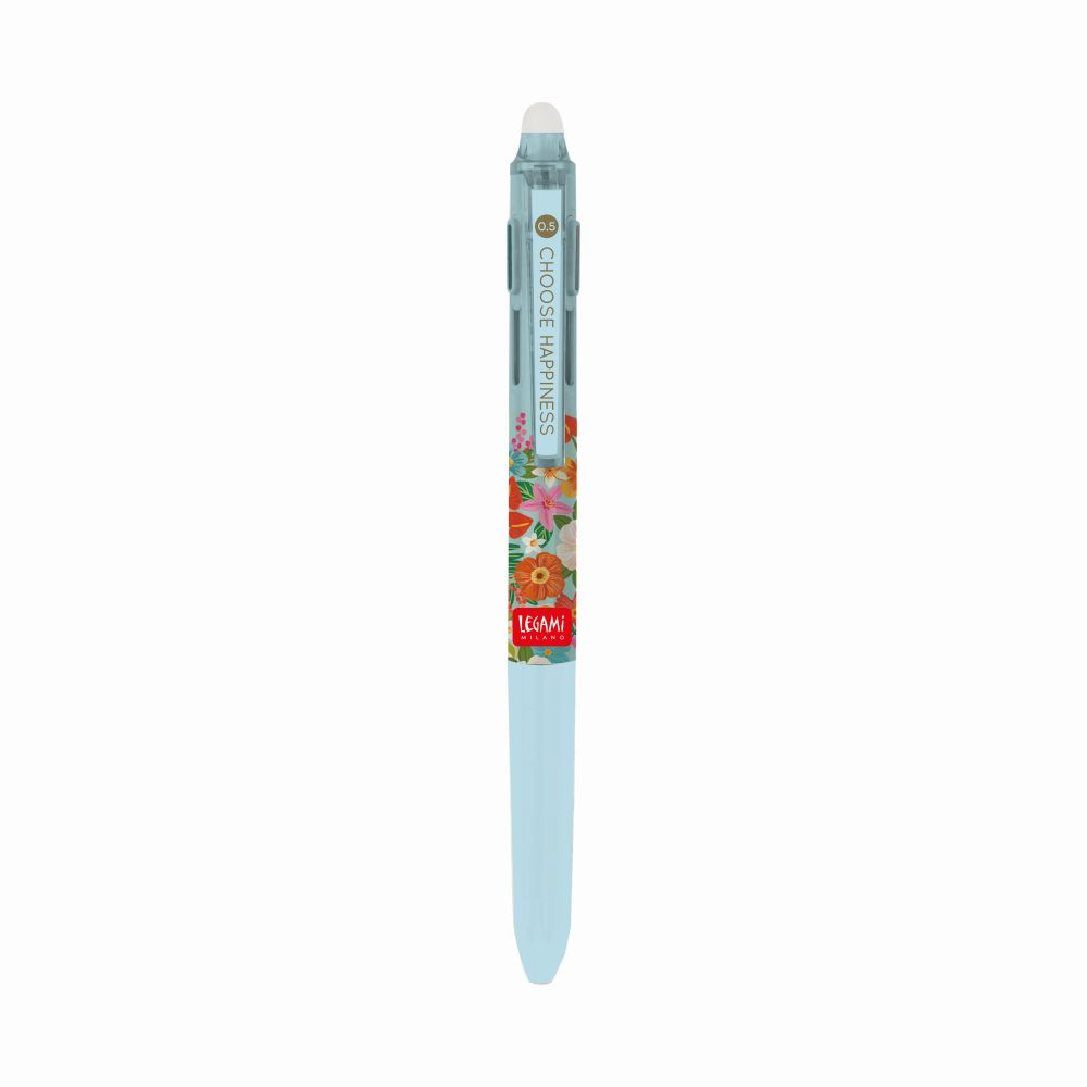 Gel pen with erasable ink 3-in-1