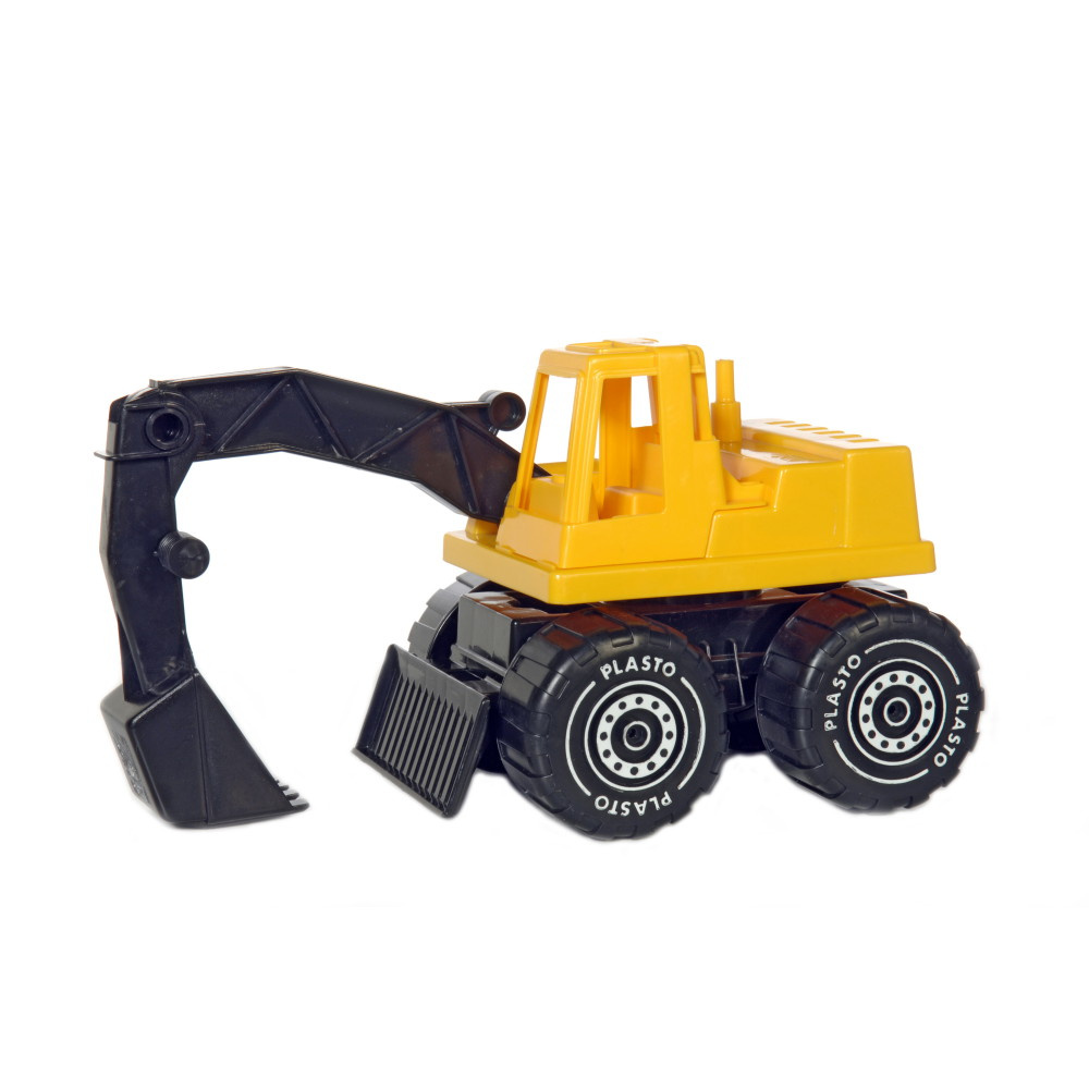 Plasto Gravemaskine - Gul/sort