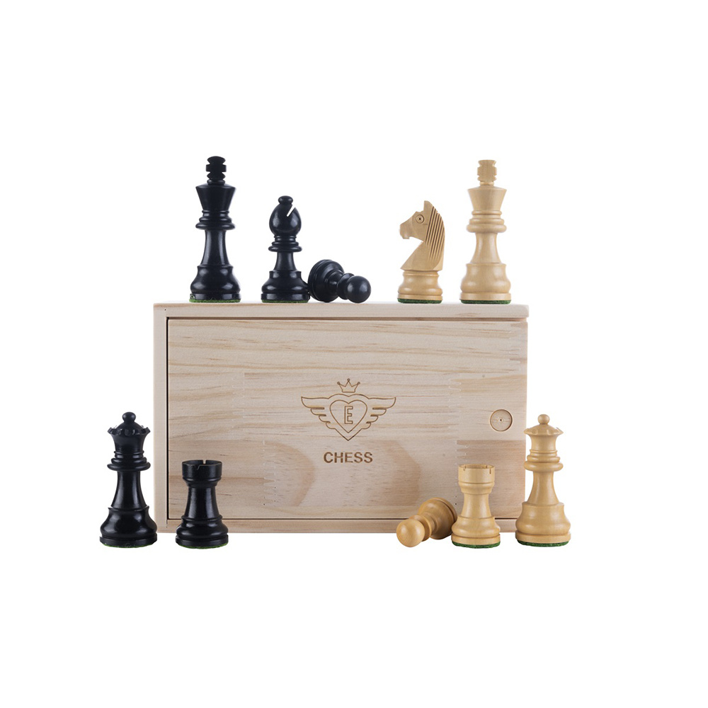 Longfield Chess Set Black Maple 40 mm