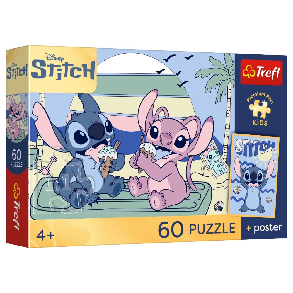 Trefl Puslespil: Playtime With Stitch 60 Brikker