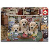 Educa Puppies in the Luggage 500 Brikker