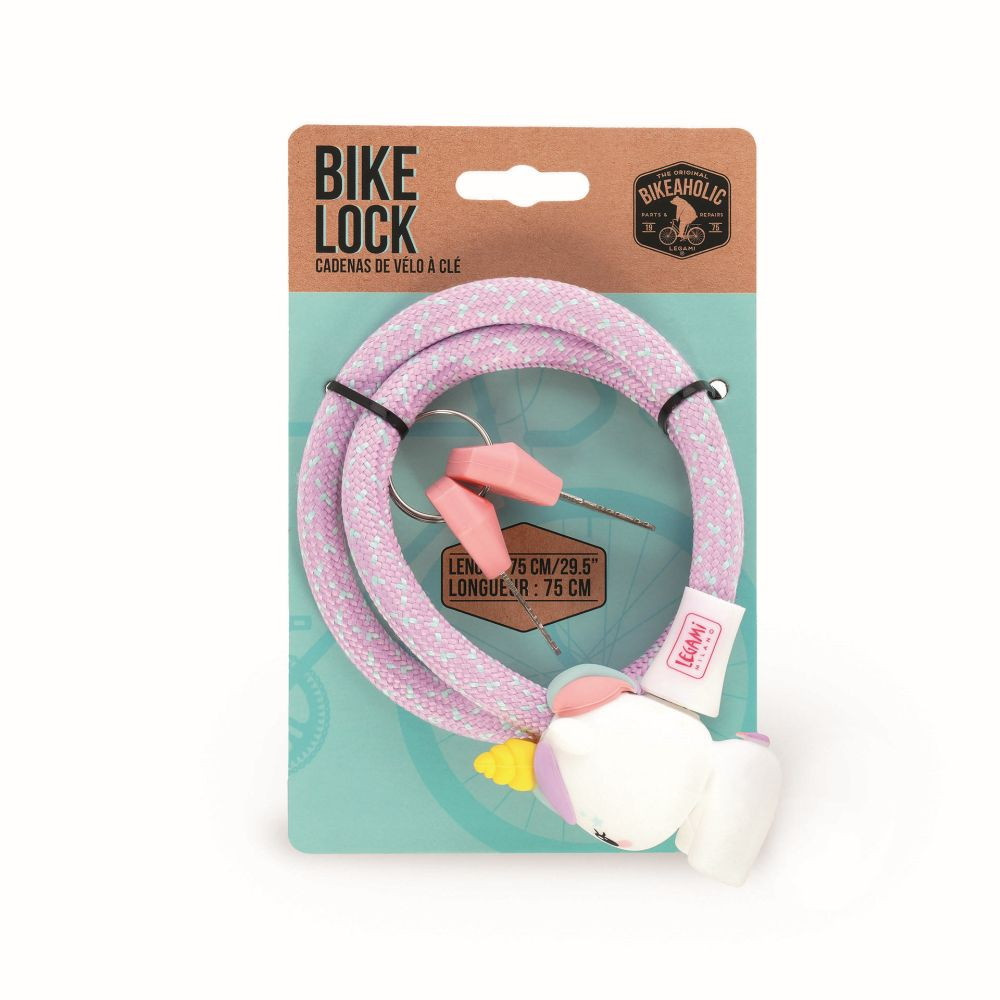 Cykellås med nøgle - Enhjørning