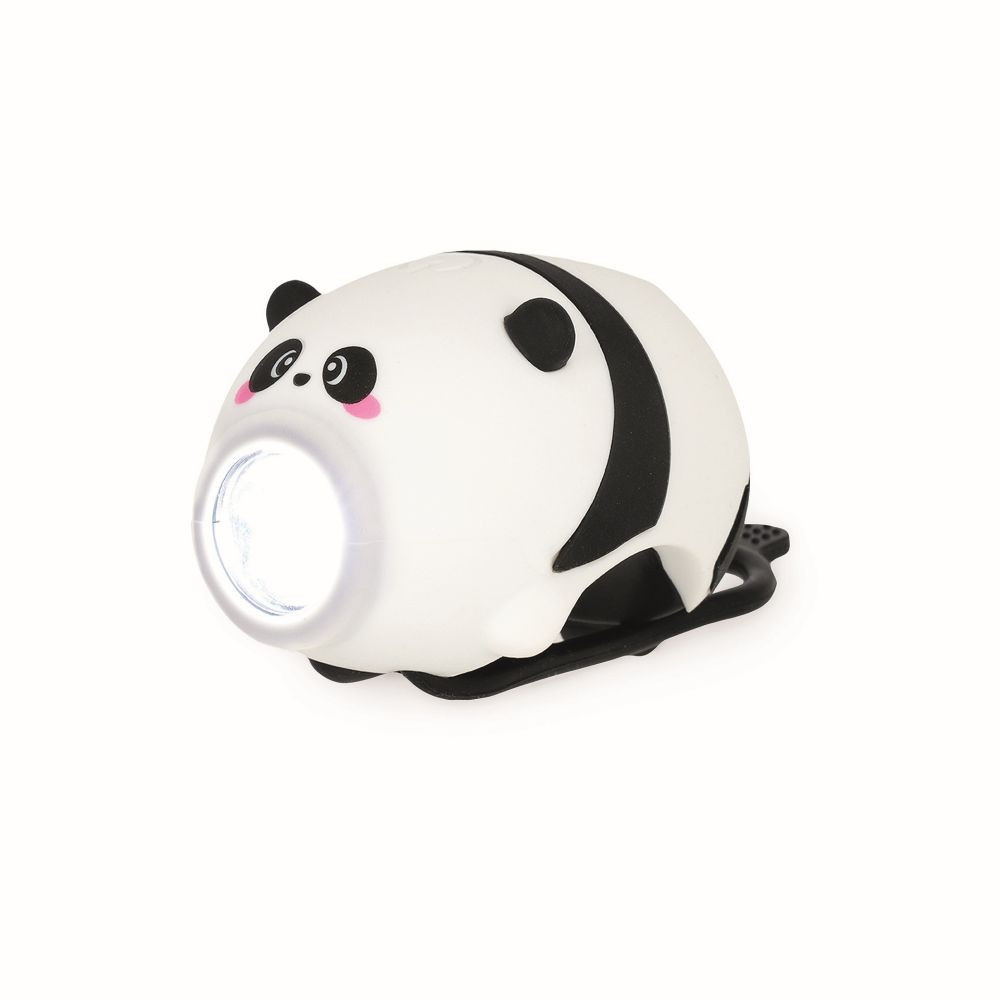 Cykellygte med digital klokke, Panda