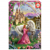 Educa: Fairy and Unicorn 500 Brikker