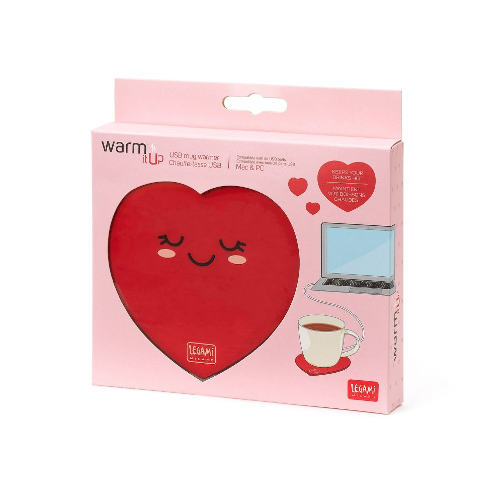 Warm It Up krusvarmer USB Heart
