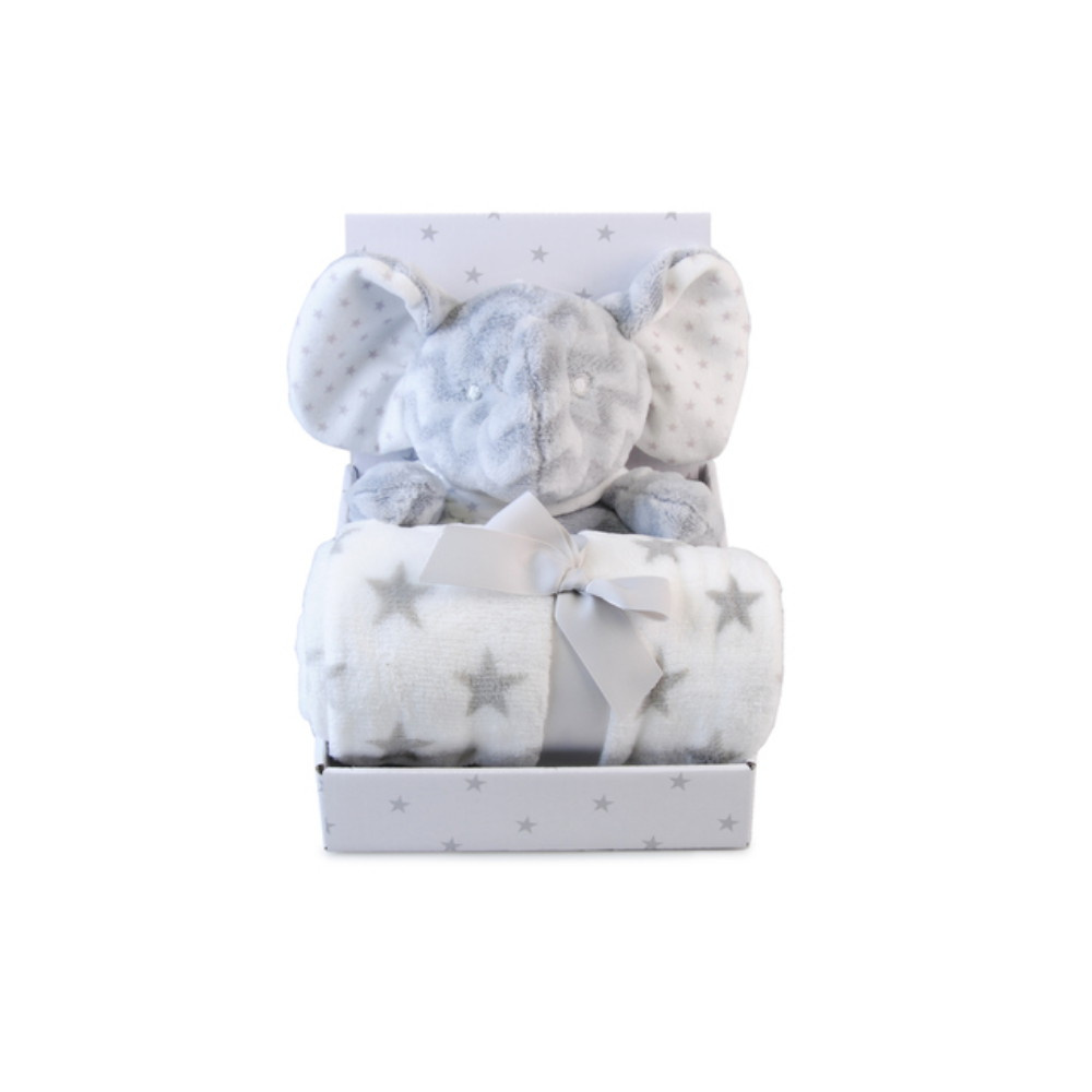 Fleece tæppe og elefant