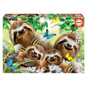 Educa: Sloth Family Selfie 500 Brikker