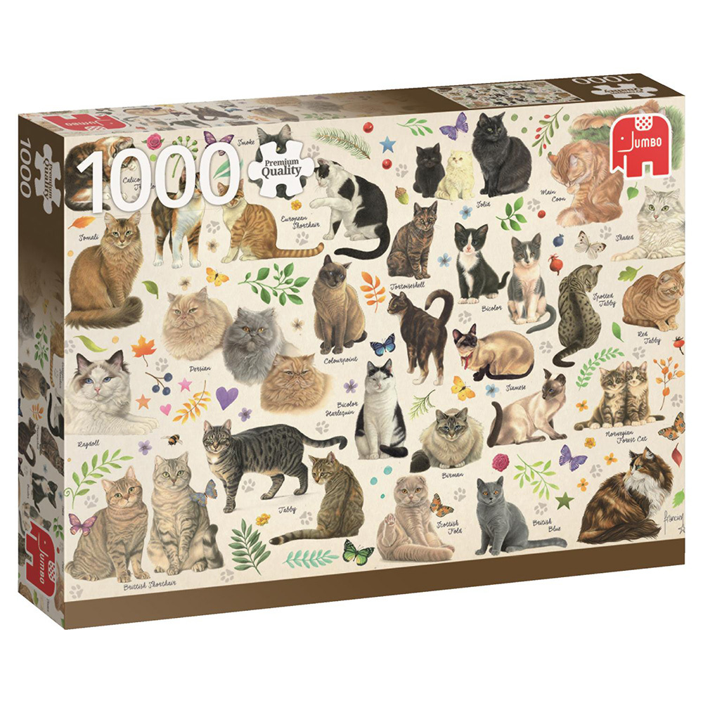 Jumbo Cats poster 1000 brikker