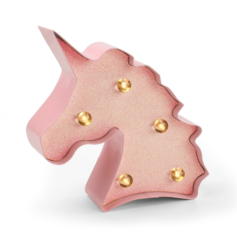 Minilampe, Enhjørning med glitter