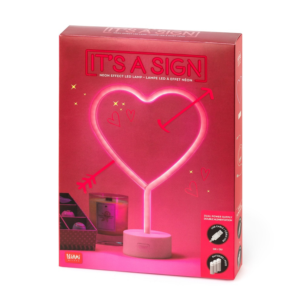  It's a sign, LED-lampe - Hjerte