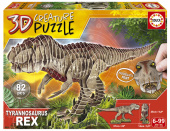 Educa 3D Tyrannosaurus Rex 82 Brikker
