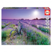 Educa: Bike in a Lavender Field 1000 brikker