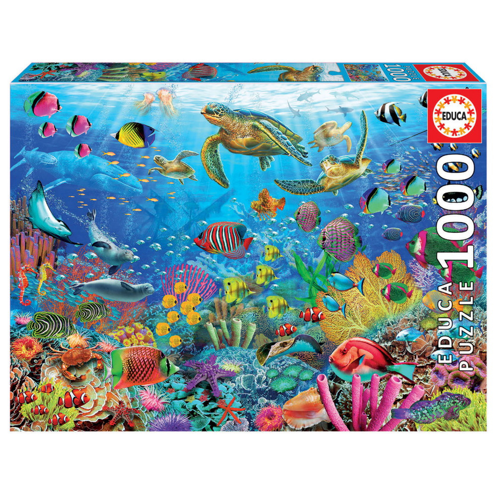 Educa: Tropical Fantasy Turtles 1000 brikker