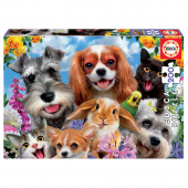 Educa Selfie Pet Parade 200 brikker Educa Selfie Pet Parade 200 brikker